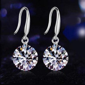 New Luxury 925 Sterling Silver Earrings